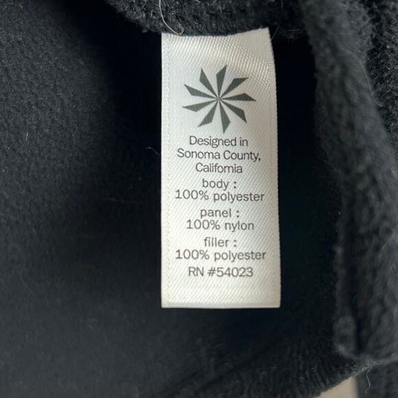 Athleta Vortex Half Zip Pullover Fleece Quilted Jacket Black Cozy Womens Size L - Picture 7 of 11